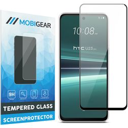 Mobigear Premium HTC U23 Pro Glazen Screenprotector - Case Friendly - Zwart
