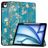 Mobigear Tri-Fold iPad Air 13 Inch (2026) Hoes Bookcase + Stylus Houder - Almond Blossoms