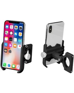 Mobigear AluGrip Telefoonhouder Fiets / Motor Fietsstuur Bevestiging Klem Universeel - Zwart