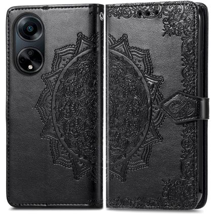 Mobigear Dreamcatcher OPPO A98 Hoesje Bookcase Portemonnee - Zwart