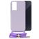 Mobilize Lanyard Gelly Samsung Galaxy A35 Flexibel TPU Hoesje met koord - Pastel Purple