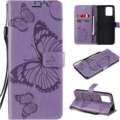 Mobigear Butterfly Realme 8 Hoesje Bookcase Portemonnee - Paars