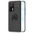 Mobigear Armor Ring Huawei P40 Hoesje Flexibel TPU Backcover Shockproof met Ringhouder - Zwart