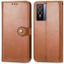 Mobigear Snap Button Vivo Y76 Hoesje Bookcase Portemonnee - Bruin