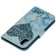 Mobigear Marble iPhone XS Max Hoesje Bookcase Portemonnee - Blauw