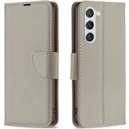 Mobigear Excellent Samsung Galaxy S23 Hoesje Bookcase Portemonnee - Grijs Mobigear Excellent Samsung Galaxy S23 Hoesje Bookcase Portemonnee - Grijs