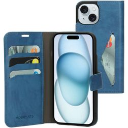 Mobiparts Classic Wallet iPhone 15 Hoesje Bookcase Portemonnee - Steel Blue