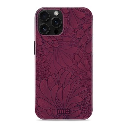 MIO iPhone 16 Pro Max MagSafe Hoesje Hardcase Backcover - Berry Blooms