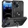 Mobigear Armor Ring iPhone 15 Hoesje Hardcase Backcover Shockproof met Ringhouder - Zwart