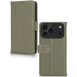 Mobilize Premium Gelly iPhone 17 Pro Hoesje Bookcase Portemonnee - Groen