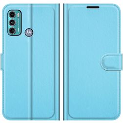 Mobigear Classic Motorola Moto G60 Hoesje Bookcase Portemonnee - Blauw