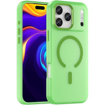 Mobigear Shockproof iPhone 17 Pro Max MagSafe Hoesje Hardcase Backcover - Groen