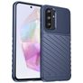 Mobigear Groove Samsung Galaxy A56 Hoesje Flexibel TPU Backcover - Blauw
