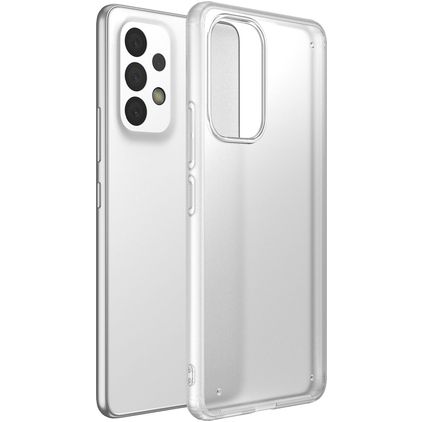 Mobigear Shockproof Doorzichtig Samsung Galaxy A73 Hoesje Hardcase Backcover Shockproof - Transparant