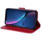 Mobigear Roses iPhone XR Hoesje Bookcase Portemonnee - Rood
