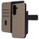 Mobiparts Samsung Galaxy A36 Hoesje Echt Leer Uitneembare 2in1 Bookcase Portemonnee - Taupe