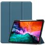 Mobigear Tri-Fold Gel iPad Pro 12.9 Inch (2021) Hoes TPU,Kunstleer Bookcase + Stylus Houder - Groen