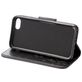 Mobigear Flowers iPhone SE (2020) Hoesje Bookcase Portemonnee - Zwart