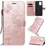 Mobigear Butterfly Samsung Galaxy S10 Lite Hoesje Bookcase Portemonnee - Roségoud