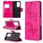 Mobigear Butterfly Huawei P40 Pro Hoesje Bookcase Portemonnee - Magenta