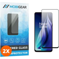 Mobigear Premium OPPO A79 Glazen Screenprotector - Case Friendly - Zwart (2-Pack)