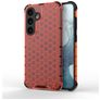 Mobigear Honeycomb Samsung Galaxy S24 Hoesje Hardcase Backcover Shockproof - Rood