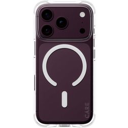 CARE by PanzerGlass Fashionable iPhone 18 Pro MagSafe Hoesje Flexibel TPU Backcover - Transparant / Wit