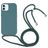 Mobigear Lanyard iPhone 16 Siliconen Hoesje met koord - Groen