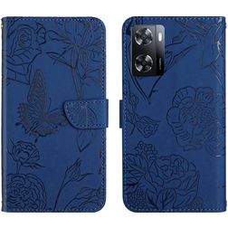 Mobigear Butterfly Realme Narzo 50 5G Hoesje Bookcase Portemonnee - Blauw