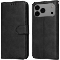 Mobigear Wallet iPhone 17 Pro Max Hoesje Bookcase Portemonnee - Zwart