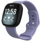 Mobigear Sport Dual Siliconen Fitbit Versa 3 Bandje Druksluiting - Paars