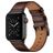 Mobigear Firenze Leren Apple Watch Bandje Gespsluiting - 42/41/40/38 mm - Bruin