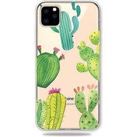 Mobigear Design iPhone 11 Pro Max Hoesje Flexibel TPU Backcover - Cactus