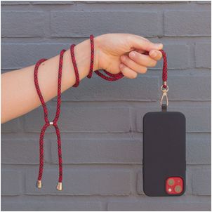 Mobigear Lanyard Universeel Telefoonkoord Verstelbaar - Zwart