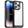 Mobigear Crystal iPhone 15 Pro Hoesje Hardcase Backcover - Transparant / Zwart