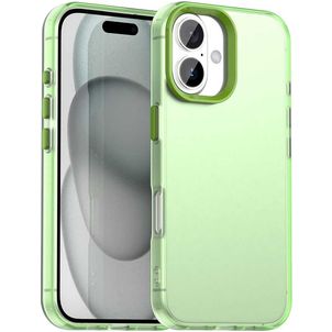 Mobigear Crystal iPhone 17 Hoesje Hardcase Backcover - Groen