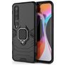 Mobigear Armor Ring Xiaomi Mi 10 Hoesje Hardcase Backcover Shockproof met Ringhouder - Zwart