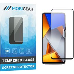 Mobigear Premium POCO M4 Pro 4G Glazen Screenprotector - Case Friendly - Zwart
