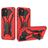 Mobigear Armor Stand Samsung Galaxy A03 Hoesje Hardcase Backcover Shockproof met Standaard - Rood