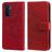Mobigear Flowers OPPO A74 5G Hoesje Bookcase Portemonnee - Rood