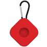 Mobigear Square Key Apple AirTag Hoesje Flexibel Siliconen Sleutelhanger - Rood
