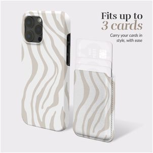 MIO Pasjeshouder - 3 Pasjes - MagSafe Compatible - Sandy Zebra