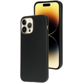 Mobiparts Classic iPhone 14 Pro Max Hoesje Flexibel TPU Backcover - Matt Black