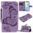 Mobigear Butterfly iPhone 12 Mini Hoesje Bookcase Portemonnee - Paars
