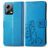 Mobigear Clover POCO X5 Hoesje Bookcase Portemonnee - Blauw
