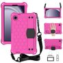 Mobigear HexStrap Samsung Galaxy Tab A9 (2023) Hoes EVA Schuim Backcover + Schouderband - Roze