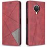 Mobigear Rhombus Slim Nokia G20 Hoesje Bookcase - Rood