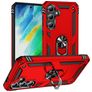 Mobigear Armor ring Samsung Galaxy S24 FE Hoesje Hardcase Backcover Shockproof met Ringhouder - Rood