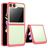 Mobigear Crystal Samsung Galaxy Z Flip 5 Hoesje Hardcase Backcover - Transparant / Rood