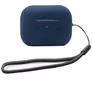 Mobigear Lanyard Apple AirPods Pro 2 Hoesje Flexibel Siliconen - Donkerblauw